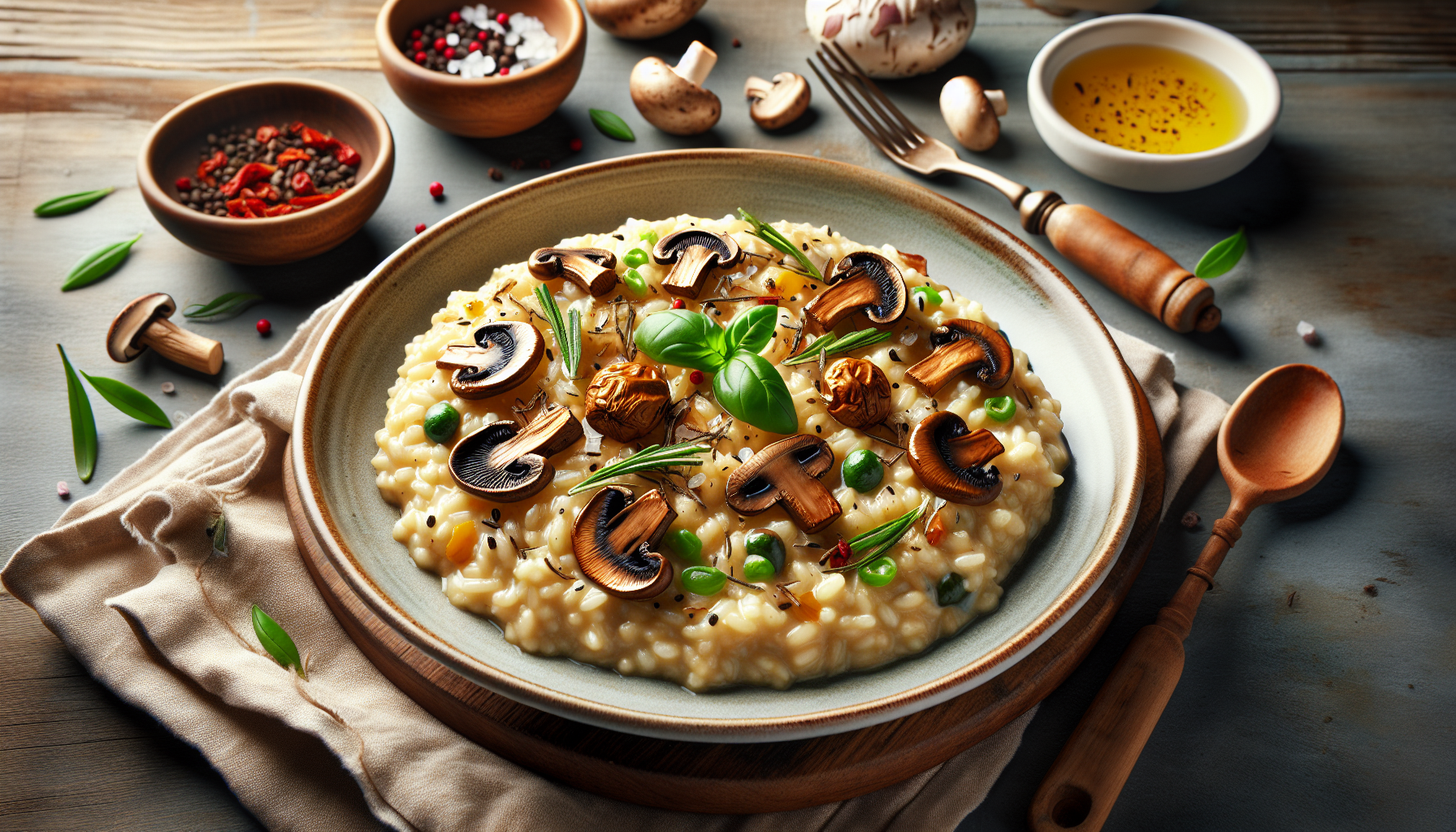 risotto con funghi secchi